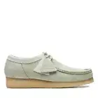 NEW MENS CLARKS ORIGINALS WALLABEE LOW LIMITED EDITION PALE GREEN NUBUCK SHOES
