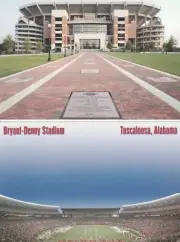 (2) Uncommon University of Alabama Crimson Tide Bryant Denny Stadium Postcards