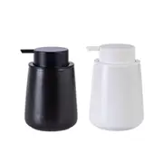 400ML Ceramic Stoneware Soap Dispenser Modern Design Lotion Pump Manual Bathroom