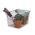 Scoop Wire Basket, Vintage-Inspired Steel Storage Solution for Kitchen, Pantry