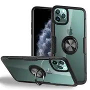 ZUSLAB iPhone 11 Pro Magnetic Kickstand Case 360 Rotatable Ring Holder Cover for Apple - Black