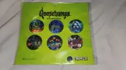 OFFICIAL NEW GOOSEBUMPS BUTTONS SET - RL STINE SCHOLASTIC BOOK SERIES CREEPY CO.