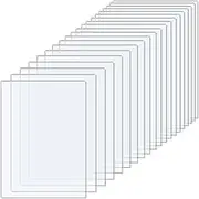 20 Sheet Transparent Acrylic Painting Boards, Lightweight Clear Extruded Plexiglass with Protective Paper for Craft DIY Display Projects, 5x7'' Clear Acrylic Sheets for Picture Frame Glass Replacement