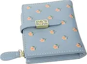 [WATIIFUFU] Ladies Purse Wallet Mini Bag for Women Small Wallet Compact Purse Zipper Portable for Travel Y8231 Blue