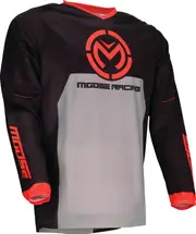 Moose Offroad Qualifier S25, jersey , color: Grey/Black/Red , size: M