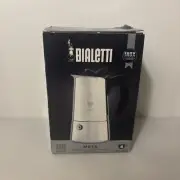 BIALETTI MUSA 4 CUP ESPRESSO MAKER 18/10 SS Brand New- Damaged Box