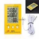 DC105 Digital LCD Indoor Outdoor Humidity Hygrometer Thermometer Meter Cable