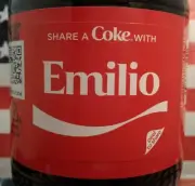 Share A Coke With Emilio 2018 Limited Edition Personalized Coca Cola Bottle