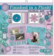 NEW Finished in a Flash 12 "x12" Page Kit -Floral (DISCONTINUED) Paper Pizazz