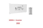 VoltX 12V 100Ah Blade Lithium Battery + VoltX 12V 1KW Pure Sine Wave Inverter