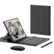 Compatible with Samsung Galaxy Z Fold 6 Keyboard and Mouse, Upgrade Portable Magnetic Bluetooth Keyb Black