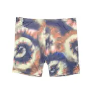 AFRM X NORDSTROM NEW $40 Lars Biker Short Soft Multi Spiral Tie Dye 3X