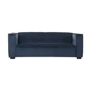 Elementa 3 Seater Velvet Sofa Sapphire Blue C-044
