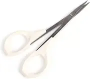 4 Inches Stainless Steel Premium Manicure Scissors 1PC Multi-Purpose Cuticle Pedicure Beauty Grooming Kit for Nail, Eyebrow, Eyelash, Dry Skin, Straight Blade