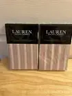 New Ralph Lauren Graydon Bold Stripe Dune Nantucket Red King Shams Pair