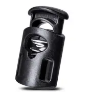 100 Pcs Plastic Cord Locks Single Hole Spring Toggle Stopper Cord Stops Faste...