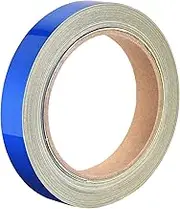 uxcell Reflective Tape Blue, 20mm x 25m, Outdoor Waterproof Warning Tape for Bikes, RV, and Boat Striping Marking