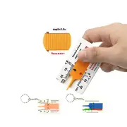 Tyres Tread Depth Gauge Ruler Tread Gauge Thread Depth For Tyre 0 To 20 Mm Depth