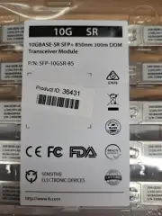 New, Fiberstore, SFP-10GSR-85, 1000Base-SR Transceiver Module - Lot of 10pcs