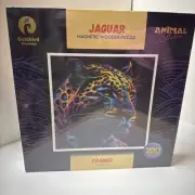 Goldbird framed Magnetic Wood Puzzle Jaguar very challenging pieces 200 pcs