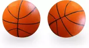 Orange Foam Basketball Set – Soft Indoor/Outdoor Play Balls (2-Pack)