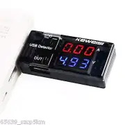 LCD Voltage Current Detector Mobile Phone Power Dual USB Charger Tester Meter #