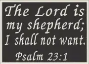Psalm 23:1 Patch With Hook & Loop Morale Tactical Emblem White