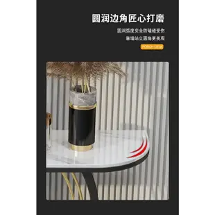 玄關臺 玄關小桌子 靠墻架子 玄關擺件 玄關桌 置物架 新中式半圓玄關桌輕奢客廳定制入戶玄關臺簡約巖板桌子家用法式