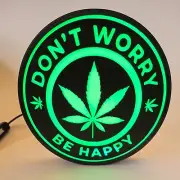 Don't Worry Be Happy 3D printed Lightbox- with LED Lights and Controller