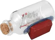 Nautical Drift Bottle Decor Coastal Aesthetic Glass Ornament for Sea Lovers