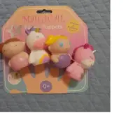 NEW Magic Years Bath Toy Finger Puppets MAGICAL UNICORN, Plastic 4-Piece Set