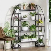 Fin 8Tier Jumbo Plant Stand Vase Shape Flower Bonsai Pot Display Rack Indoor Outdoor