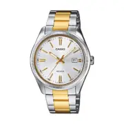 Casio MTP-1302PSG-7AVEF Men's Analog Watch – Silver Dial with Two-Tone Stainless
