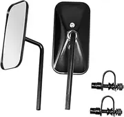yuksok Motorcycle Rearview Mirror Modification Riding Accessories Handlebar End Rearview Mirror for Electric Bicycle ATV Parts, Black