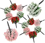 15pcs Miniature Model Trees Realistic Simulation Plants for DIY Landscape Decoration for Train Scenery Architecture Models and Table Ornamentation