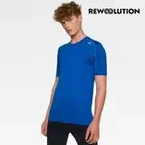在飛比找遠傳friDay購物優惠-【Rewoolution】男HERO 140g短袖T恤[寶藍