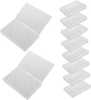 COOPHYA 10pcs Clear Plastic Cassette Tape Holder Vintage Audio Cassette Storage Organizer for and Stylish Tape Case for Voice Recordings and Music Collectors