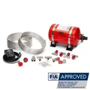 FEV 3.5L ELECTRICAL ALUMINIUM FOAM PLUMBED-IN FOAM FIA RACE CAR FIRE EXTINGUISHE