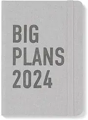 Letts of London Big Plans A6 Day to Page with Appointments 2024 Diary, Stone