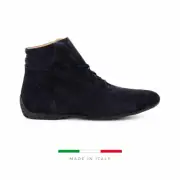 NEW Sparco Mens Monza GP Blue Suede Motor Sport Racing Driving Shoes Sale
