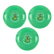 Slippery Racer Downhill Pro Buddy The Elf Saucer Disc Snow Sled, Green (3 Pack)