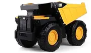 [Cat] Construction Toys, 20" Mighty Steel Dump Truck - Sturdy Steel & Plastic Construction - Real Working Dump Bin - Ideal for 3+ Yr Olds -Built to Last