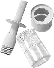 GANAZONO Silicone Sauce Brush with Bottle Ergonomic Basting Pastry Brush for BBQ Baking and Grilling Lightweight Easy to Clean Kitchen Tool for Home Outdoor Use