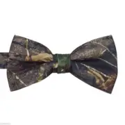 New Mens Mossy Oak Pre Tied Bow Tie Match Hankie