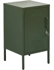 ArtissIn Bedside Table Metal Cabinet - Green