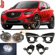 LED Fog Lamps + Fog lamp Covers + Fog Light Bracket Set For Mazda CX-5 2013-2016 (for: Mazda)