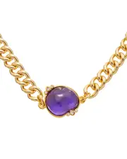 Kenneth Jay Lane 22K Plated Choker Necklace