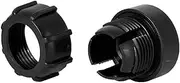 Kado 1/4" Screw Thread to 17mm Ball Head Bracket Connector Black, Adapter Universal for Tripod Portable Monitor, Tablet, Phone, Camera Mounting Accessories, Motocycle Action Camera, GPS, Webcam