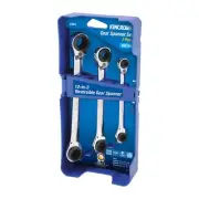 KINCROME K3007 Double-Ended Ratchet Ring Spanner Set 12 -in- 3 Metric Hand Tool