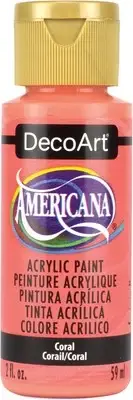 DecoArt Americana Acrylic Paint 2oz-Coral DA-346